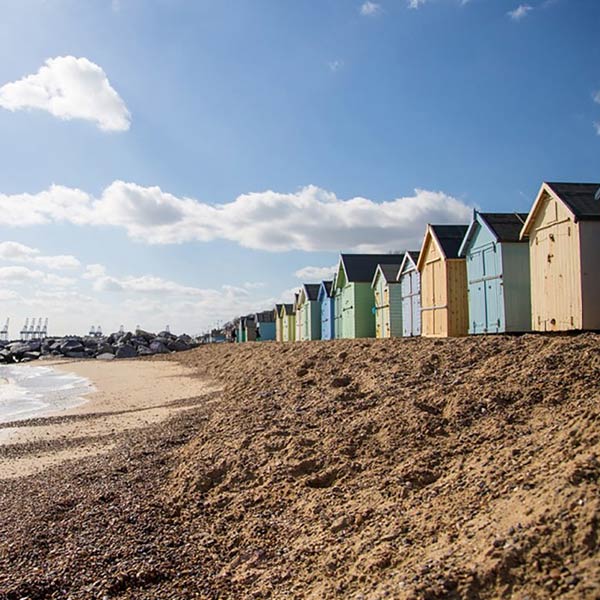 Image: Felixstowe beaches, easy access from The Grafton Guest House, B&B style hotel accomodation