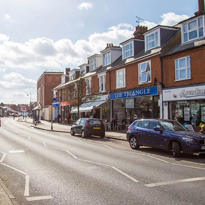 Image: Felixstowe Town center, a short walk from the B and B